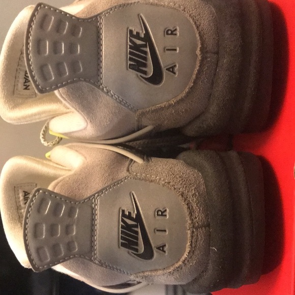 jordan 4 grey and lime green